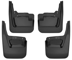 GMC Sierra 1500 Mud Guards - Front and Rear - Husky Liners - Custom-Molded - Matte Finish - `19-`23